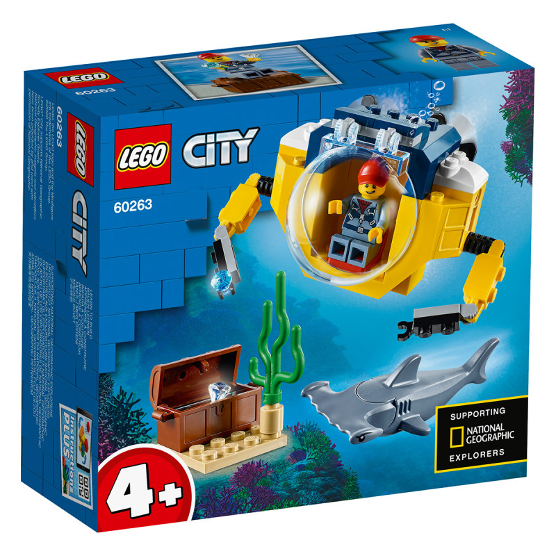 自营超级新品LEGO乐高城市系列迷你海洋潜艇60263 男孩女孩4岁+生日礼物