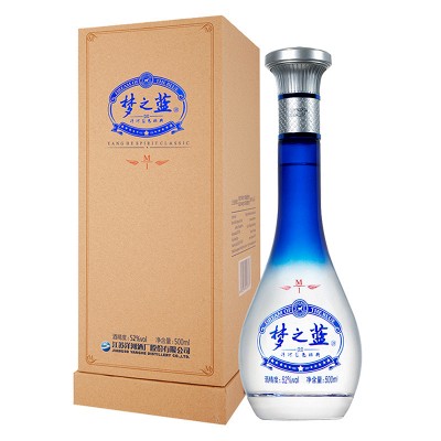 洋河蓝色经典梦之蓝M9 45度单瓶装白酒500ml 口感绵柔浓香型- 返利网