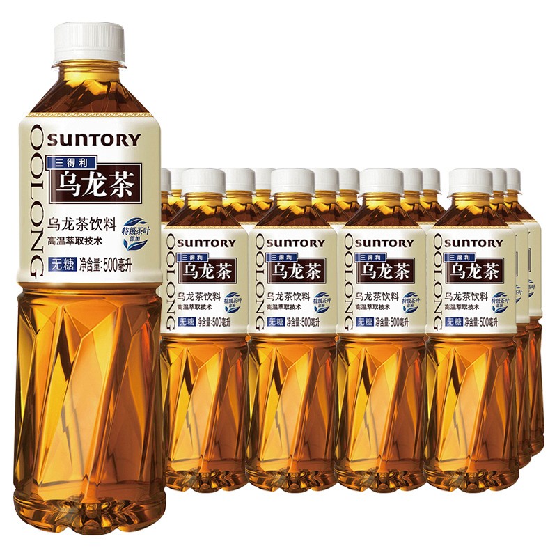 超级新品三得利无糖乌龙茶500ml*15瓶整箱装无糖茶饮料- 返利网