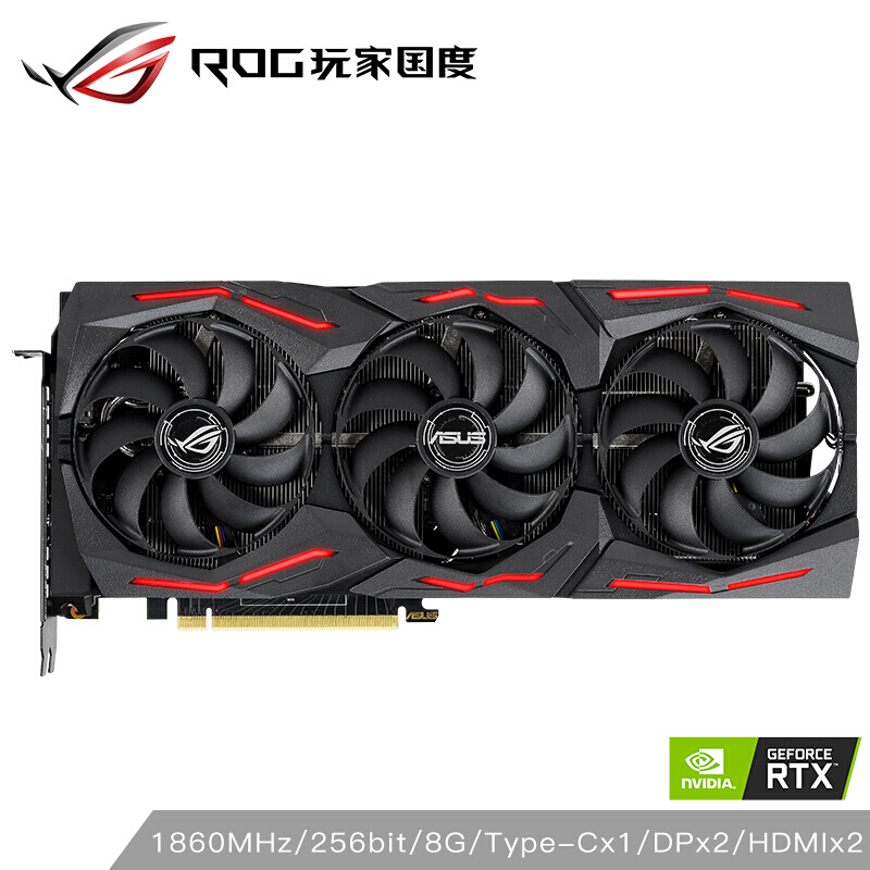 华硕RTX3070/RTX2080TI猛禽游戏电竞台式电脑专业显卡ROG-RTX2080S-8G