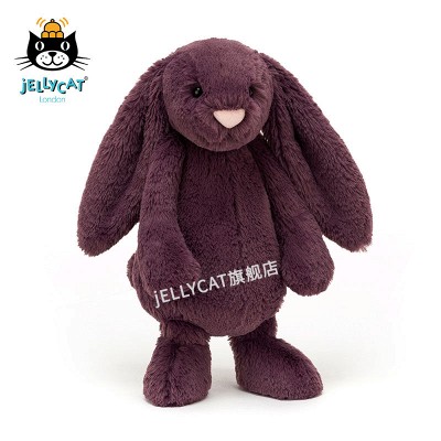 英國jellycat2020新品害羞紫紅色邦尼兔安撫毛絨玩具公仔兔子送禮